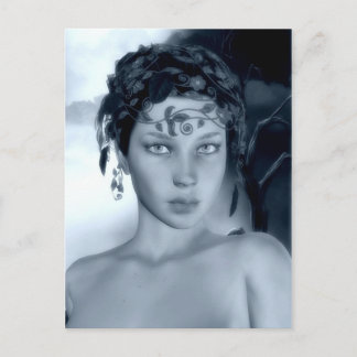 Cartão Postal Cartão-postal azul de inverno