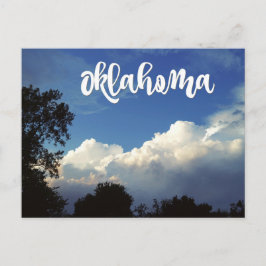 Cartão Postal Cartão-postal Azul de Oklahoma com Nuvens
