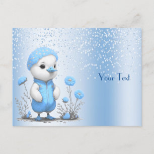 Cartão Postal Cartão-postal azul-Duque