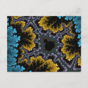 Cartão Postal Cartão-postal azul e laranja