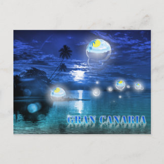 Cartão Postal Cartão-postal azul Gran Canaria