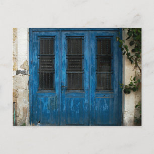 Cartão Postal Cartão-postal azul grego russo