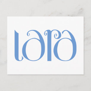 Cartão Postal Cartão-postal azul Lara