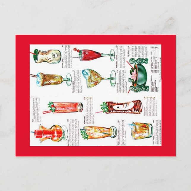 Cartão Postal Cartão-postal Bali Hai Pontchartrain Beach Drinks (Frente)