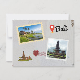 Cartão Postal Cartão-postal Bali: Viagem de Paraíso Tropical Sou