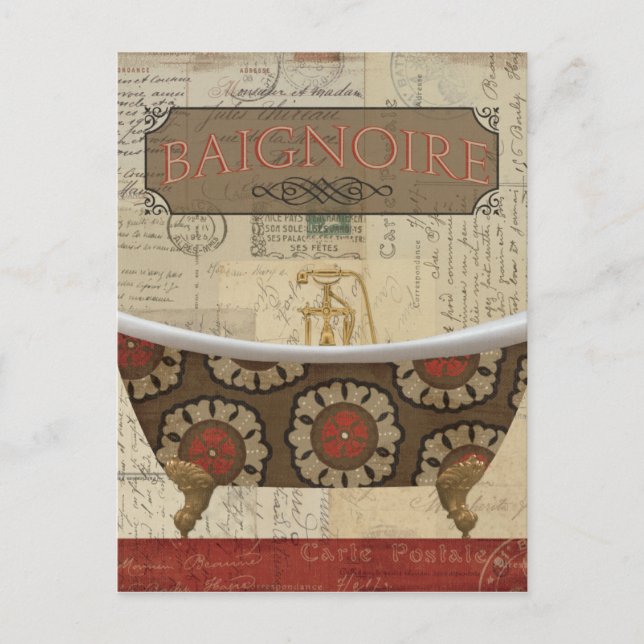 Cartão Postal Cartão-postal Banho Francês (Frente)