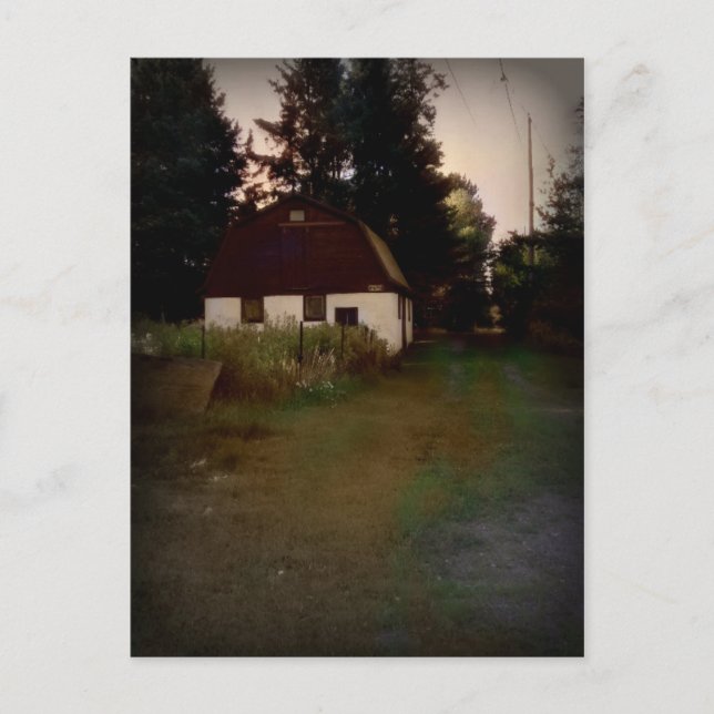 Cartão Postal Cartão-postal Barn Antigo (Frente)