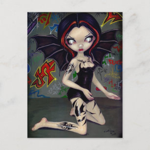 Cartão Postal Cartão-postal "Bat Tattoos"