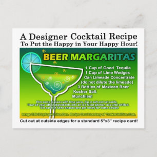 Cartão Postal Cartão-postal Beer Margarita