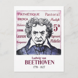 Cartão Postal Cartão-postal Beethoven