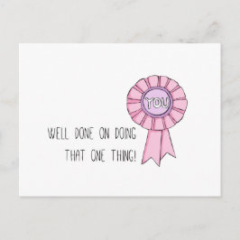 Cartão Postal Cartão-postal "Bem-feito" (Arte de Em Somerville)