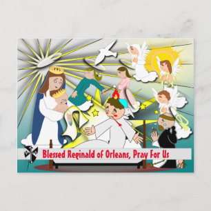 Cartão Postal Cartão-postal Bendado Reginald of Orleans