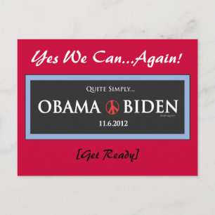 Cartão Postal Cartão-postal BIDEN 2012, Bastante Simplesmente O