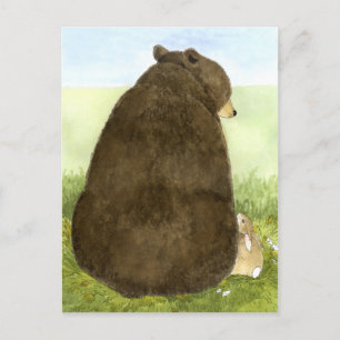 Cartão Postal Cartão-postal Big Bear & Little Bunny