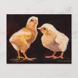 Cartão Postal Cartão-postal Bird Pintinhos