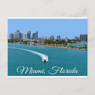 Cartão Postal Cartão-postal Biscayne Bay Miami Beach Florida