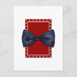 Cartão Postal Cartão-postal Black Bowtie<br><div class="desc">Ilustração a lápis colorida de uma gravata arco preta,  suas linhas simples e elegantes perfeitas para um convite a uma festa jante,  um cartão de aniversário,  olá para um amigo especial masculino,  ou como presente para o Dia do Pai! Também corresponde ao:</div>