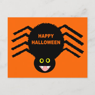 Cartão Postal Cartão-postal Black Spider Halloween