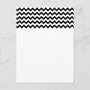 Cartão Postal Cartão-postal Black White Chevrons