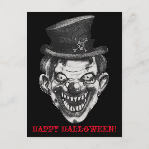 Cartão Postal Cartão-postal BlackLines Horror Happy Teeth