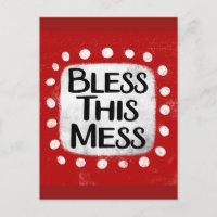 Cartão-postal Bless This Mess