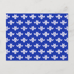 Cartão Postal Cartão-postal BLUE KNIT SCANDIA / Horizontal