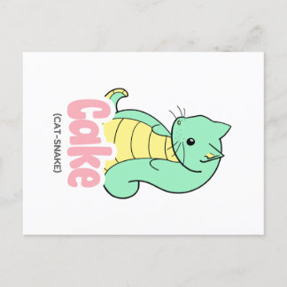 Cartão Postal Cartão-postal Bolo (Cat +Cobra)