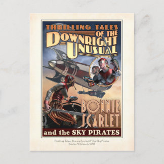 Cartão Postal Cartão-postal Bonnie Scarlet e Sky Pirates