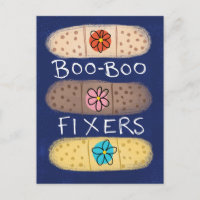 Cartão-postal Boo-Boo Fixer Bandaids