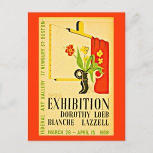 Cartão Postal Cartão-postal-Boston WPA Posters-18