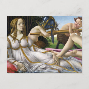 Cartão Postal Cartão-postal Botticelli Venus e Mars