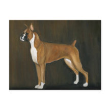 Cartão-postal Boxer Dog Art