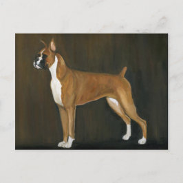 Cartão Postal Cartão-postal Boxer Dog Art