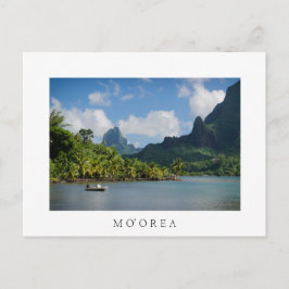 Cartão Postal Cartão-postal branco de Cook Bay, Moorea