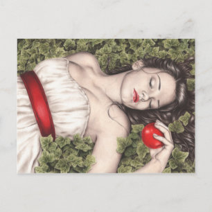 Cartão Postal Cartão-postal branco de neve