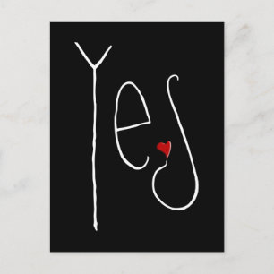 Cartão Postal Cartão-postal branco Sim Coração