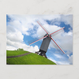 Cartão Postal Cartão-postal Brugge Windmill