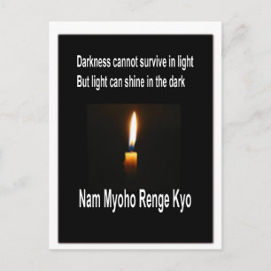 Cartão Postal Cartão-postal budista com mensagem inspiradora