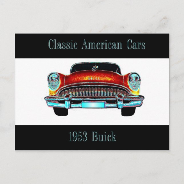 Cartão Postal Cartão-postal Buick 1953 (Frente)