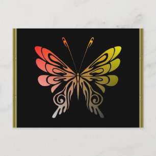 Cartão Postal Cartão-postal Butterfly