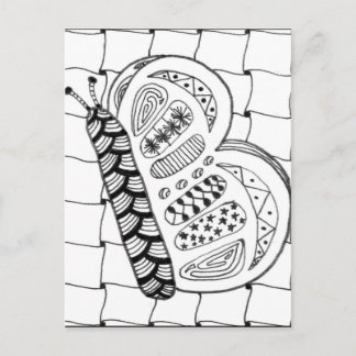 Cartão Postal Cartão-postal Butterfly