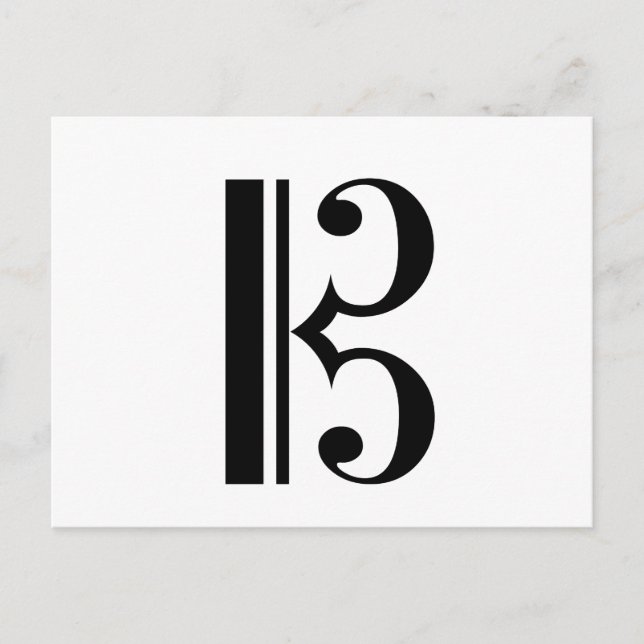 Cartão Postal Cartão-postal C-Clef (Frente)