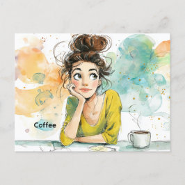 Cartão Postal Cartão-postal Café