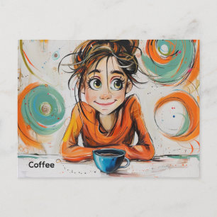 Cartão Postal Cartão-postal Café