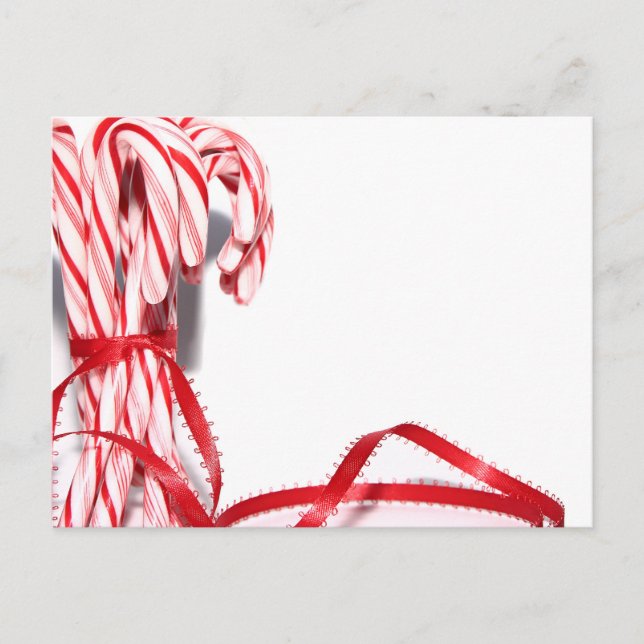 Cartão Postal Cartão-postal Candy Canes (Frente)