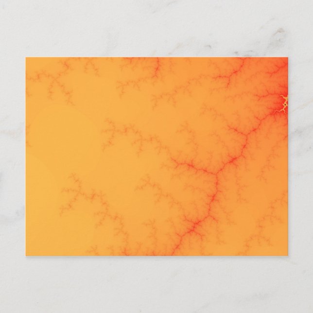 Cartão Postal Cartão-postal capilar de tangerina (Frente)
