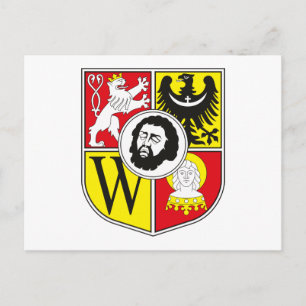 Cartão Postal Cartão-postal Casaco de Braços Wroclaw