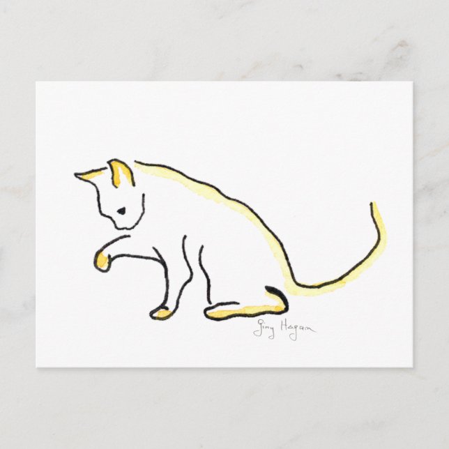 Cartão Postal Cartão-postal Cat (Frente)