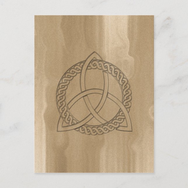 Cartão Postal Cartão-postal Celtic Triquetra Trinity (Frente)