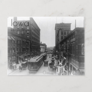 Cartão Postal Cartão-postal Centro Des Moines 1910